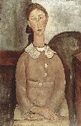 Amedeo Modigliani, Madchen in gelben Kleid